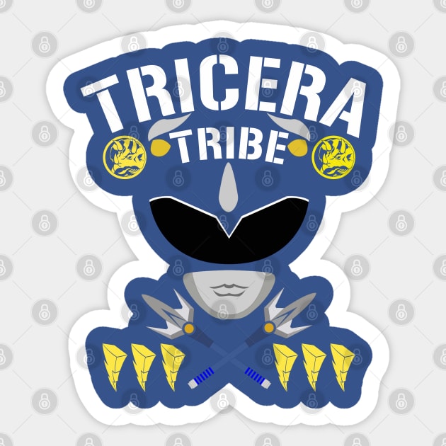 Blue Ranger Tricera Tribe Sticker by projectwilson